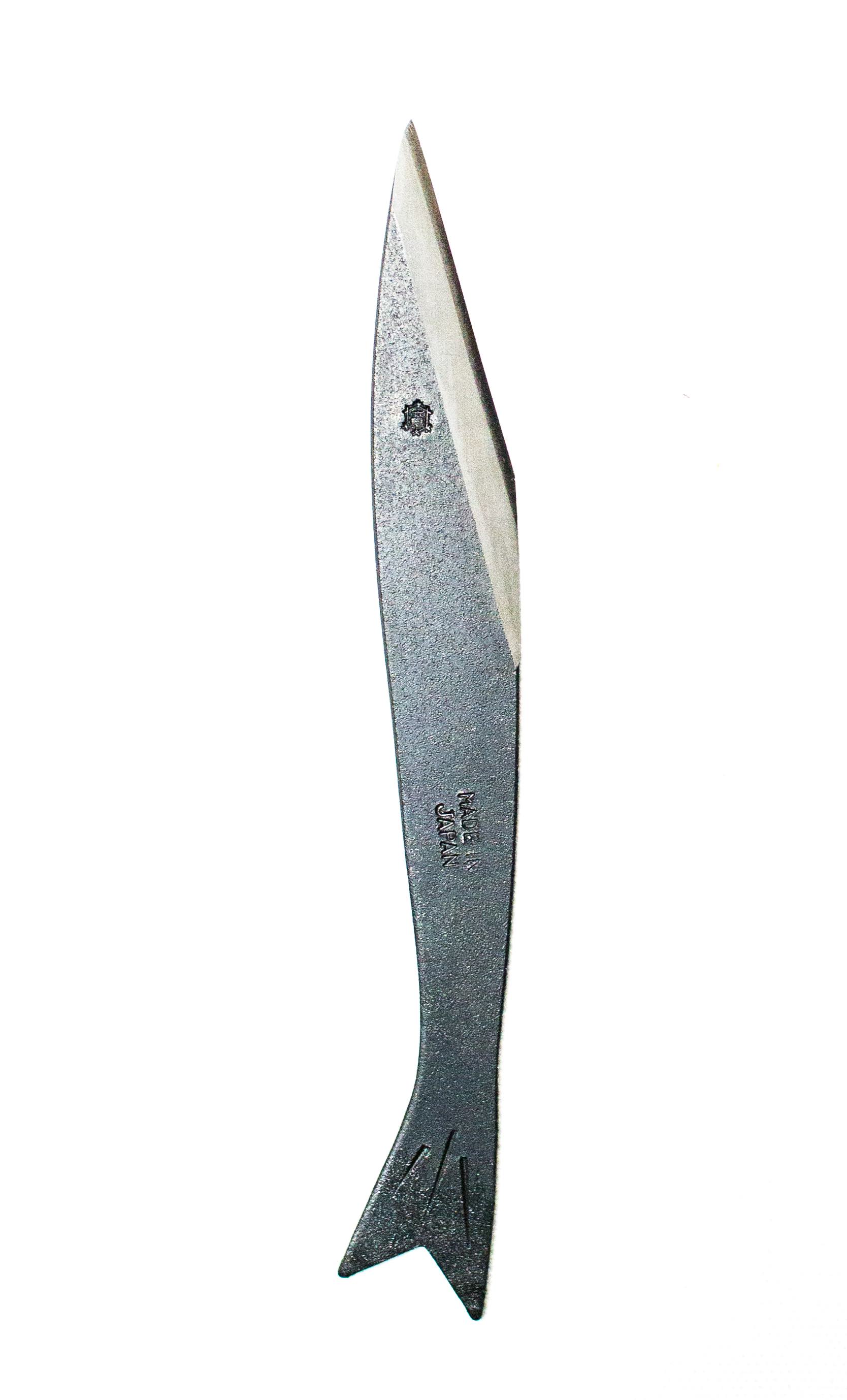 三木章刃物本舗｜《ブラック》カービングナイフ 魚型-小刀
